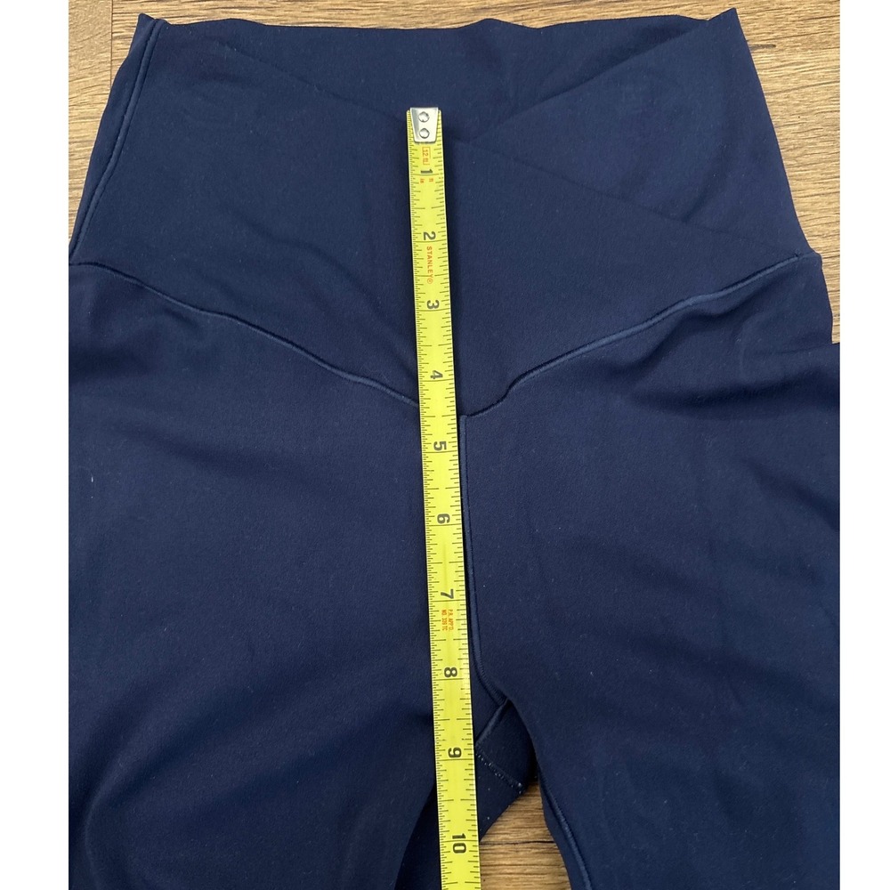 OFFLINE by Aerie Real Me High Rise Crossover Flare Leggings Navy Blue Small S/P - Picture 6 of 12